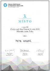 Certifikát Živnostník roku 2018